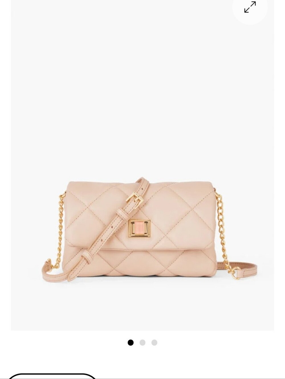 Talbots  Diamond Quilted Leather Crossbody Bag